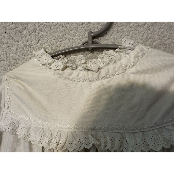Stunning Antique Baby~Dress~Gown Christening Baptism Flower Girl Embroidery Lace - Picture 8 of 13